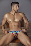 Xtremen 91145 Printed Microfiber Bikini Color Rainbow Prism