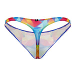 Xtremen 91146 Printed Microfiber Thongs Color Rainbow Prism