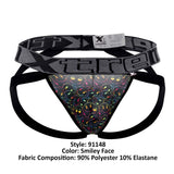 Xtremen 91148 Printed Microfiber Jockstrap Color Smiley Face